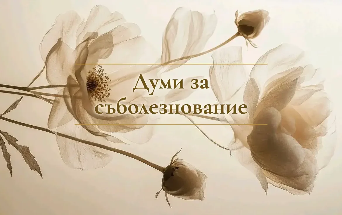 Думи за съболезнование