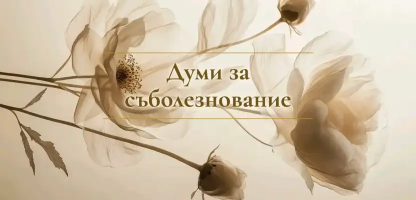 Думи за съболезнование
